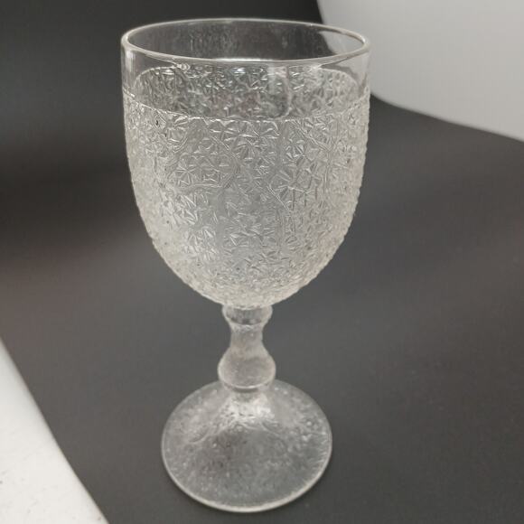 Antique EAPG Portland Glass Tree of Life Goblet 1860s Early American Pattern - Picture 1 of 4